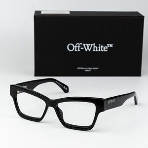 Off-White STYLE 77 Eyeglasses Black Square OERJ077 STYLE 77 1000 NEW AUTHENTIC